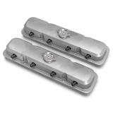1967-2021 Camaro Holley Pontiac Style LS Valve Covers, Natural: 241-190 Image