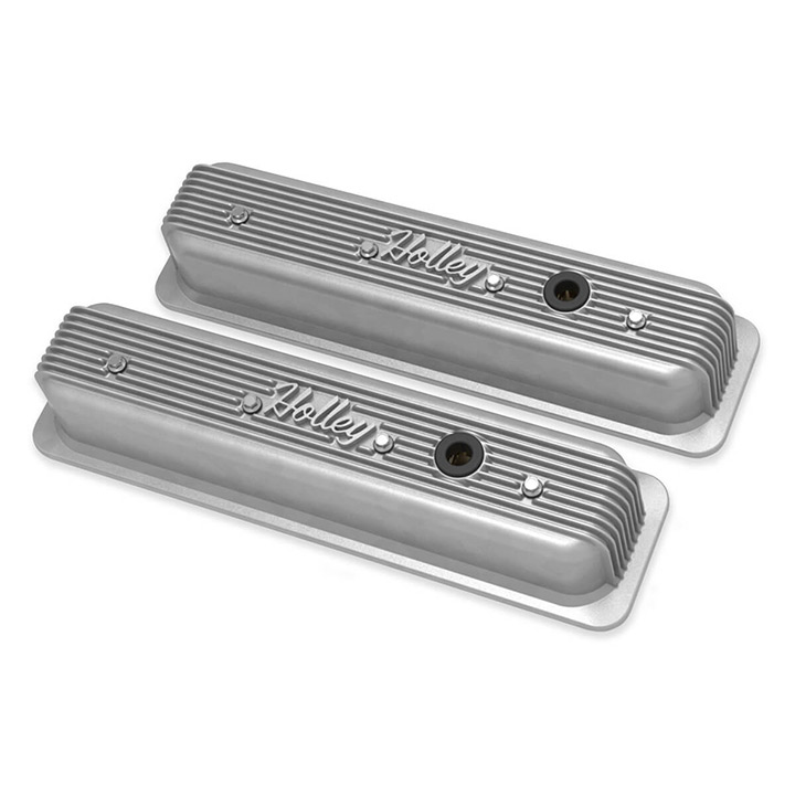 19621988 Chevrolet Holley Vintage Series Valve Covers, Natural, Center