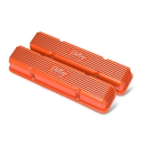 1964-1977 Chevelle Holley Vintage Series Valve Covers, Factory Orange, SBC: 241-272 Image