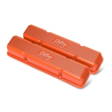 1964-1977 Chevelle Holley Vintage Series Valve Covers, Factory Orange, SBC: 241-272 Image