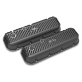 1962-1979 Nova Holley Vintage Series Valve Covers, Satin Black, BBC Image