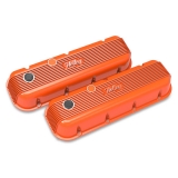 1964-1977 Chevelle Holley Vintage Series Valve Covers, Factory Orange, BBC: 241-304 Image