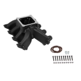 1964-1987 El Camino Holley Single Plane Carbureted Split Design LS1/LS2/LS6 Intake Manifold, Black Image