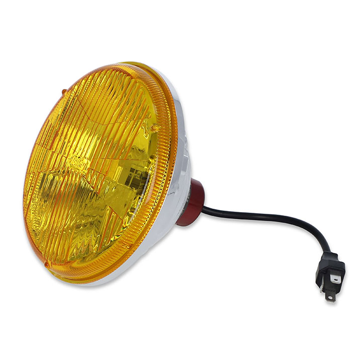1971-1976 Chevelle Holley RetroBright LED Headlight Yellow Lens 7 in. Round , 5700K Bulb