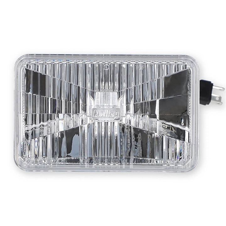 1976-1988 Monte Carlo Holley RetroBright LED Headlight Classic White 4 in. x 6 in. Rectangle, 3000K Bulb: LFRB120-1