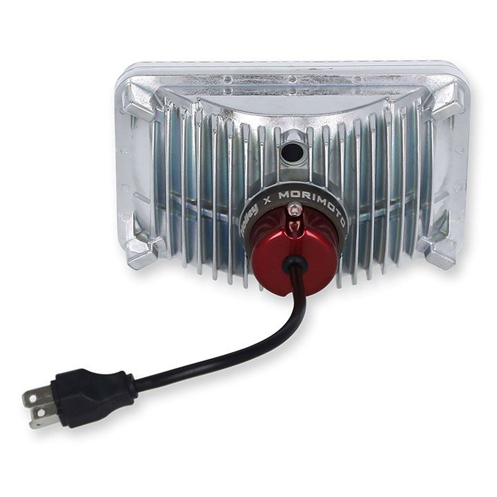 1982-1987 El Camino Holley RetroBright LED Headlight Classic White 4 in. x 6 in. Rectangle, 3000K Bulb