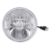 1968-1978 Nova Holley RetroBright LED Headlight Classic White Lens  7 in. Round, 3000K Bulb Image