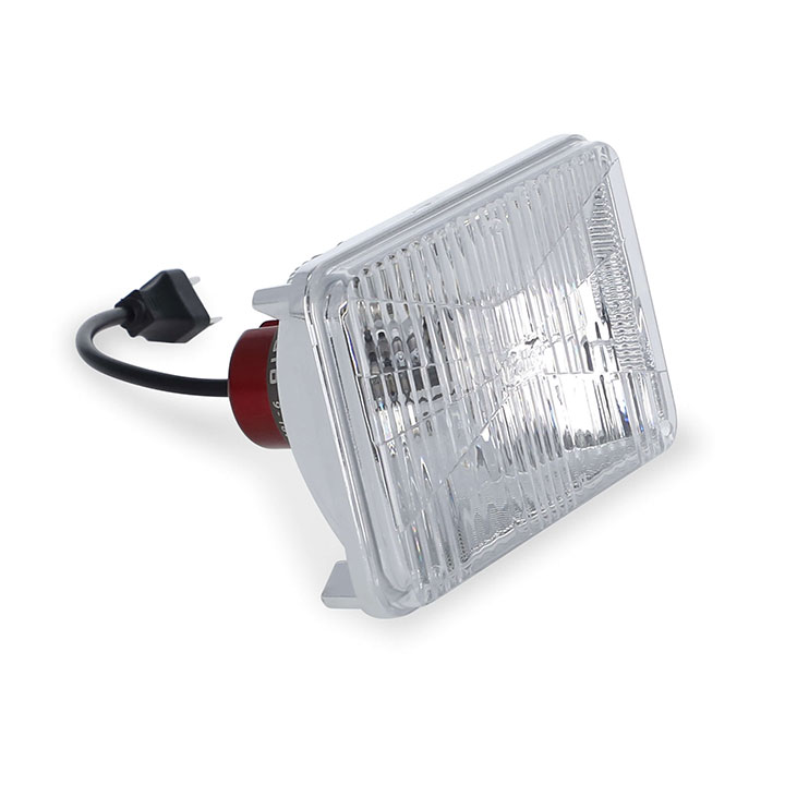1982-1987 El Camino Holley RetroBright LED Headlight Modern White 4 in. x 6 in. Rectangle, 5700K Bulb High Beam Only: LFRB141