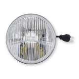 1964-1970 Chevelle Holley RetroBright LED Headlight Modern White Lens 5.75 in. Round, 5700K Bulb Image