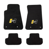 2010-2015 Camaro Hurst Gold Logo Floor Mat Kit Front & Rear: 6371000 Image