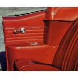 1962-1963 Nova Convertible Rear Arm Rest Piston Covers Black Image
