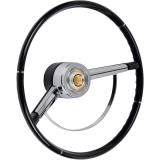 1964-1965 Chevelle OEM Style Steering Wheel, 15 Inch Black Image