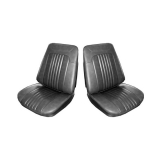 1971-1972 Chevelle Pre-Assembled Bucket Seats, Black Image