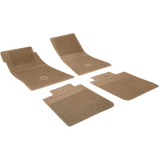 1968-1972 El Camino Vinyl Bow Tie Floor Mat Set Gold 4pc Image