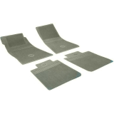 1968-1972 El Camino Vinyl Bow Tie Floor Mat Set Ivy Gold 4pc Image