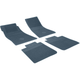1968-1972 El Camino Vinyl Bow Tie Floor Mat Set Dark Blue 4pc Image