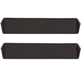 1973-1977 El Camino Front Arm Rest Pad Pair - Black Image