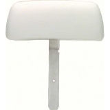 1969 Camaro Bucket Seat Headrests, Curved Bar, White M37 Image