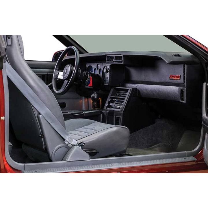 Front Upper Dash Pad Cover For 1993-1996 Chevrolet Camaro - Black Textured Cap