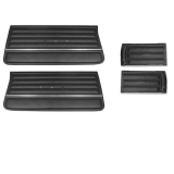 1965 Chevelle Convertible Door Panel Kit Black Image