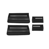 1966 Chevelle Convertible Door Panel Kit Black Image