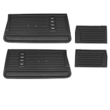 1967 Chevelle Convertible Door Panel Kit Black Image