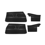 1969 Chevelle Convertible Door Panel Kit Black Image