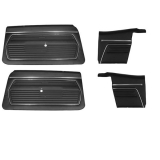 1969 Camaro Convertible Standard Door Panel Kit In Black