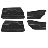 1970-1972 Chevelle Coupe Door Panel Kit Black Image