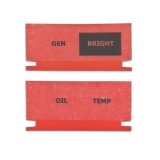 1966-1967 Chevelle Dash Indicator Lens Set Image