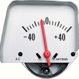 1968-1969 Camaro Console Amp Gauge; Silver Face; GM Licensed Image