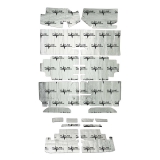 Flatline Barriers 1964-1967 Chevelle Floor Insulation and Sound Dampening Kit Image