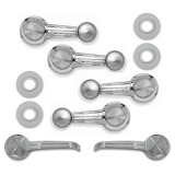 1967 Nova Window Crank & Door Handle Kit Clear Knobs Image