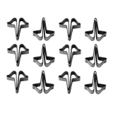 1967-1969 Camaro Rear Headliner Retaining Strip Clips, 12pcs Image