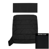 1962-1965 Nova Sedan 5 Bow Headliner, Black Tier Basketweave Image