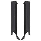 1967 Camaro Convertible Pillar Post Moldings Black Image