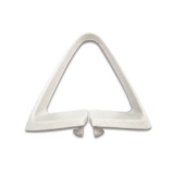 1973-1981 Camaro Seat Belt Loop Guide Triangle White Image