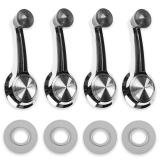 1964-1966 El Camino Convex Window Crank Set, Black Knob Image