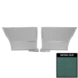 1964 Chevelle Coupe Rear Door Panels, Pre-Assembled, Aqua Image
