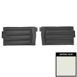1965 Chevelle Convertible Rear Door Panels, Unassembled, Solid White Image