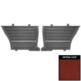 1965 Chevelle Coupe Rear Door Panels, Pre-Assembled, Red Image