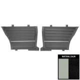 1965 Chevelle Coupe Rear Door Panels, Pre-Assembled, White/Black Image