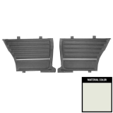 1965 Chevelle Coupe Rear Door Panels, Pre-Assembled, Solid White Image