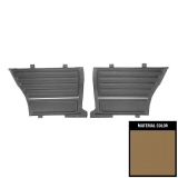 1965 Chevelle Coupe Rear Door Panels, Pre-Assembled, Light Saddle Image