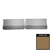 1965 El Camino Front Door Panels, Pre-Assembled, Light Saddle Image
