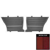 1965 Chevelle Coupe Rear Door Panels, Pre-Assembled, Red Two-Tone Image