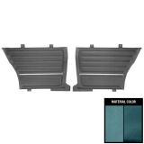 1965 Chevelle Coupe Rear Door Panels, Pre-Assembled, Blue Two-Tone Image