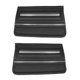 1966 Chevelle 4 Door Coupe And Hardtop Rear Door Panels Black Image