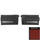 1966 Chevelle Convertible Rear Door Panels, Unassembled, Red Image