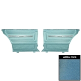 1966 Chevelle 2 Door Sedan Rear Door Panels, Unassembled, Light Blue Image